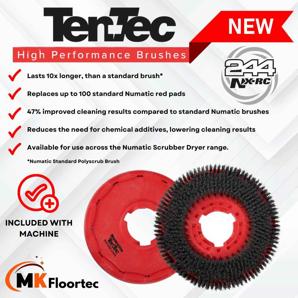 Numatic Nuclean Compact 440NX - NUC244NX-RC Compact Cordless Scrubber Dryer