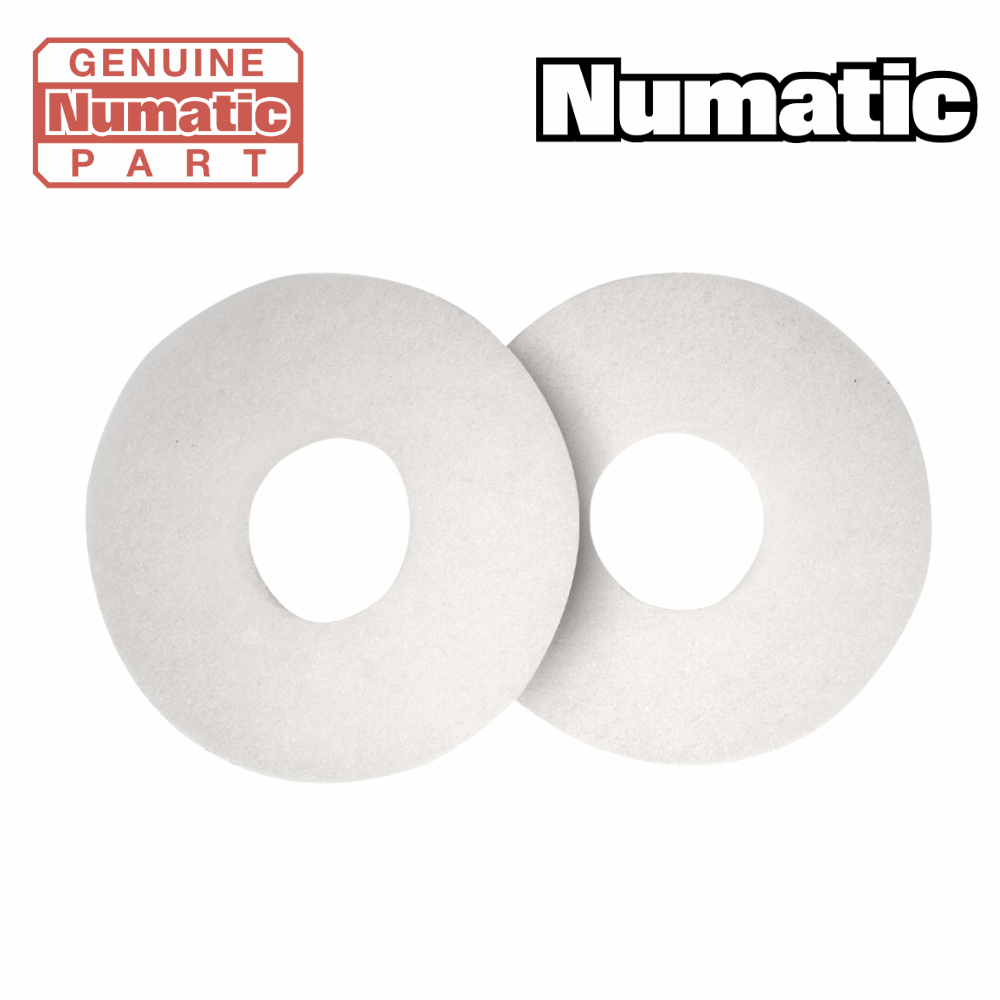 Numatic 912354 White floor cleaning pads for light use on NUC244 NX scrubber dryer machine