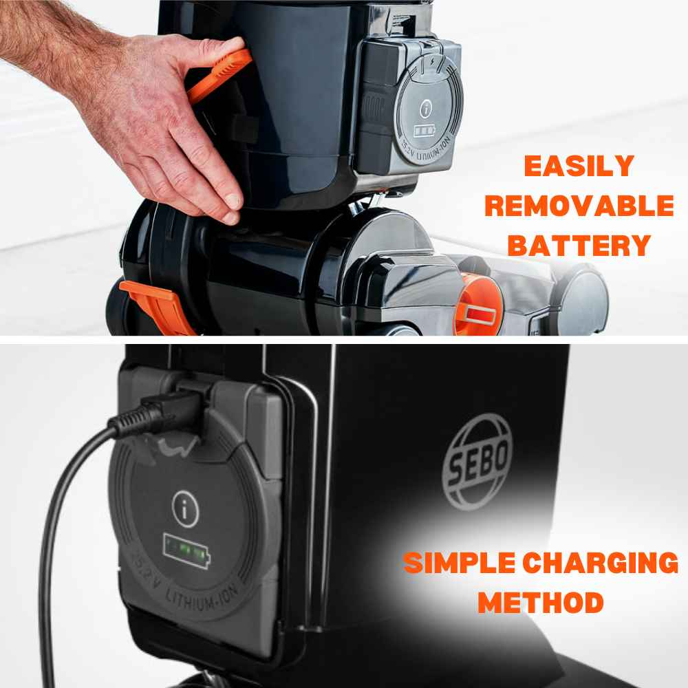 Sebo BP60 Softcase Cordless Upright Vacuum Cleaner 94300GB