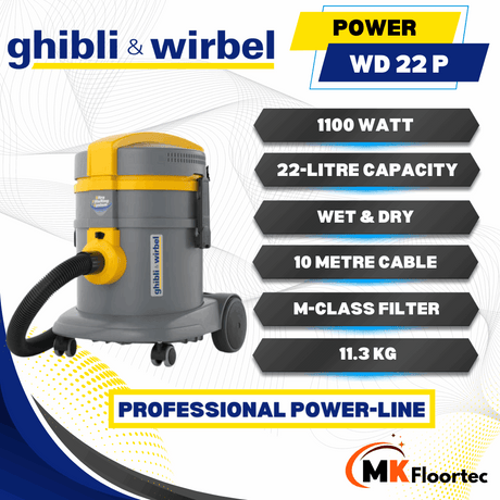 Ghibli & Wirbel Power WD 22 P Wet & Dry Professional Vacuum Cleaner