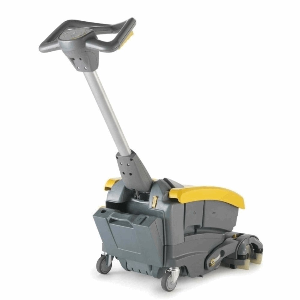 Ghibli & Wirbel ROLLY NRG 7½: compact scrubber dryer for effective floor cleaning in tight spaces, easy to operate.