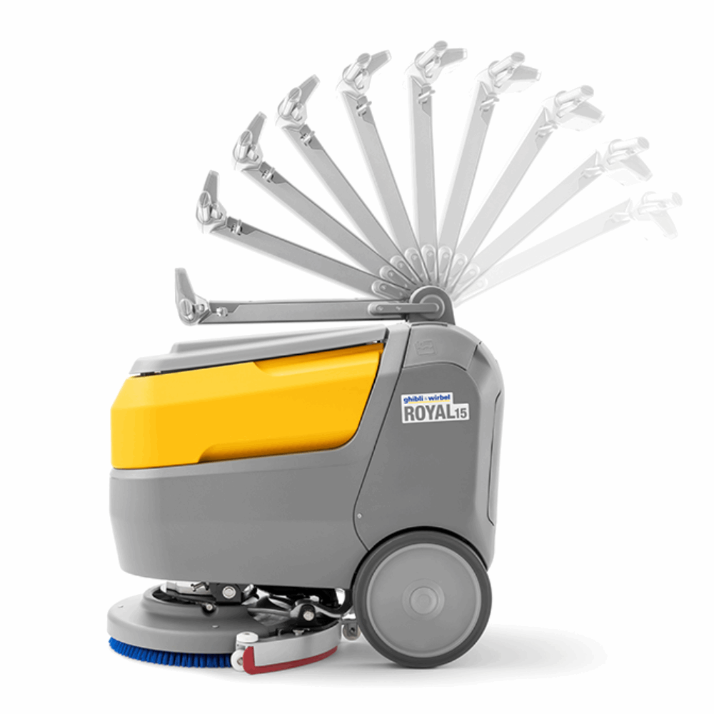 Ghibli & Wirbel ROYAL 15 M 38 BC Scrubber Dryer Lithium Plus Battery Powered Compact Floor Cleaning Machine