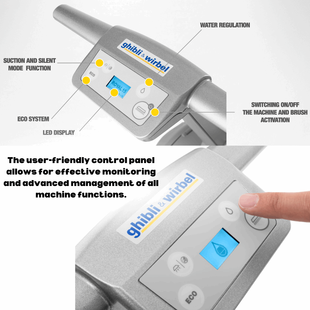 Ghibli & Wirbel ROYAL 15 M 38 BC Scrubber Dryer Lithium Plus Battery Powered Compact Floor Cleaning Machine