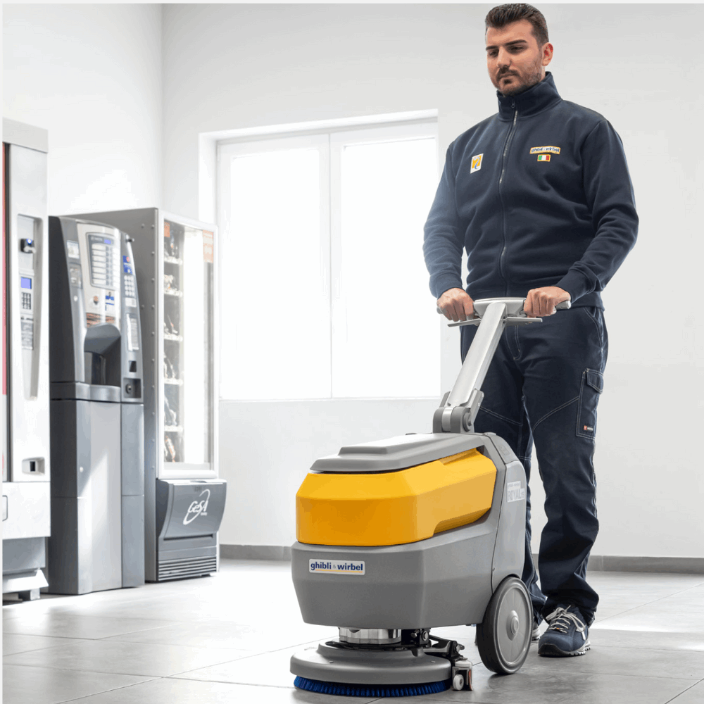 Ghibli & Wirbel ROYAL 15 M 38 BC Scrubber Dryer Lithium Plus Battery Powered Compact Floor Cleaning Machine