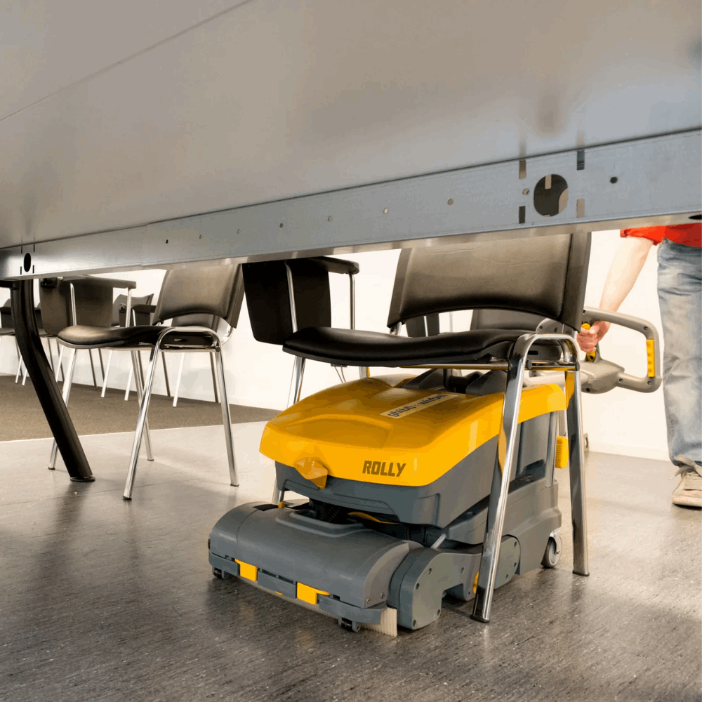 Ghibli & Wirbel Rolly NRG scrubber dryer floor cleaner for small areas and under furniture