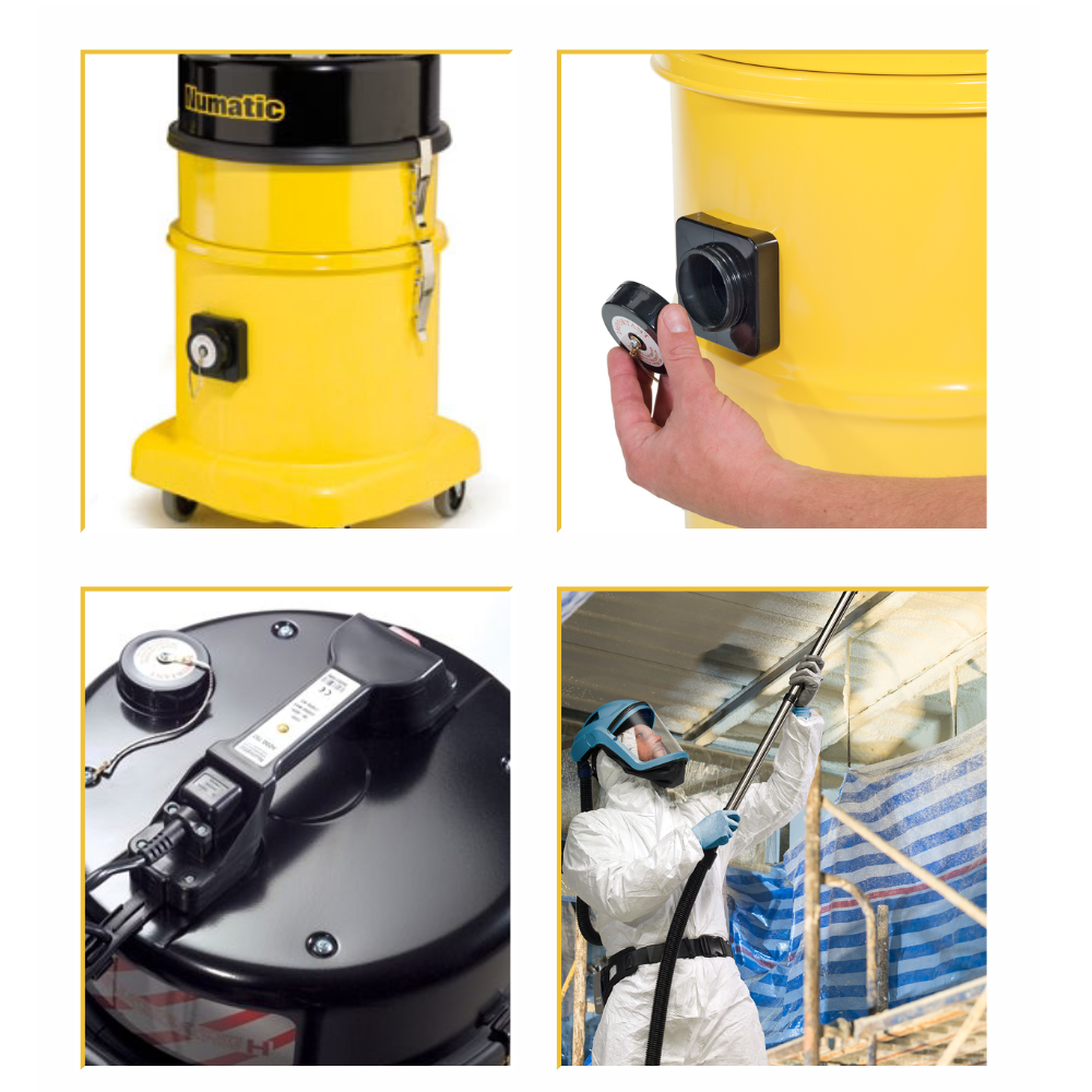 Numatic HZ570 H-Class vacuum cleaner and hazardous dust extraction unit features