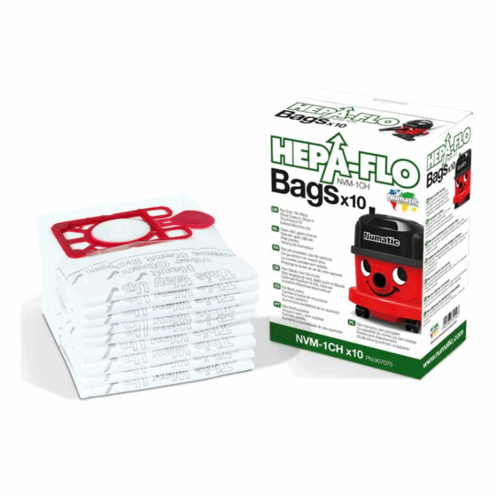 numatic Henry hetty hoover vacuum cleaner dust bags heap-flo nvm-1ch 604015 907075