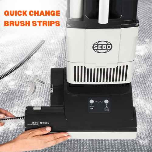 Sebo BS360 Upright Vacuum Cleaner - Commercial Grade, Model 91080GB