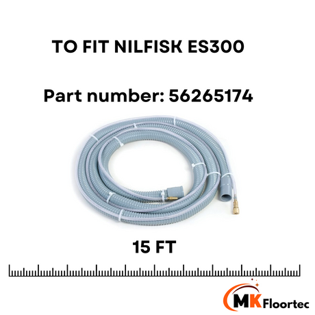 Nilfisk ES300 Carpet Cleaner Extractor 15ft Hose Assembly 56265174 - M.K. Floortec Services Ltd