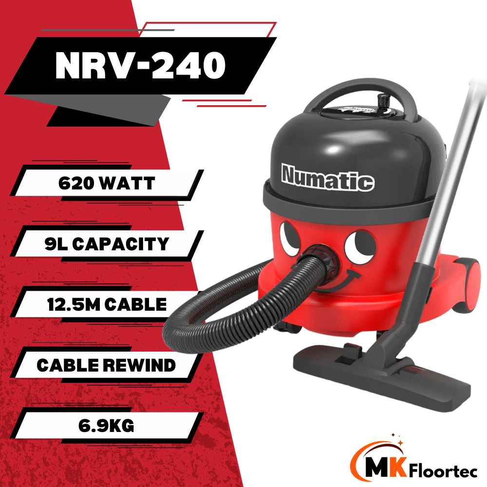 Numatic NRV240-11 Dry Commercial Cylinder Vacuum Cleaner
