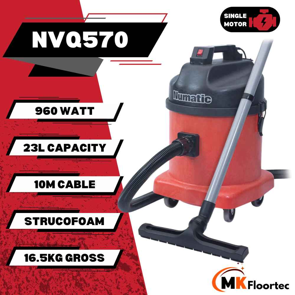 Numatic NVQ570 Industrial Dry Vacuum Cleaner Single Motor
