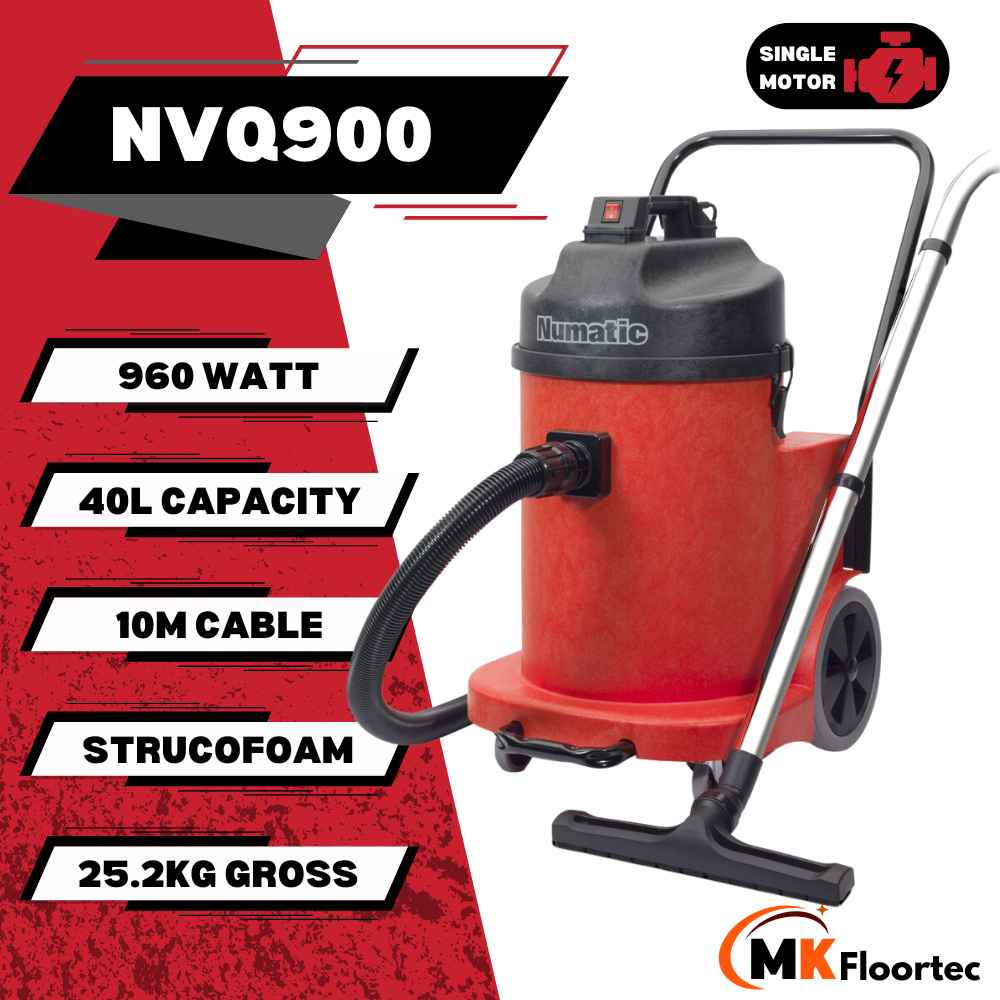 Numatic NVQ900 Large Industrial Dry Vacuum Cleaner Single Motor