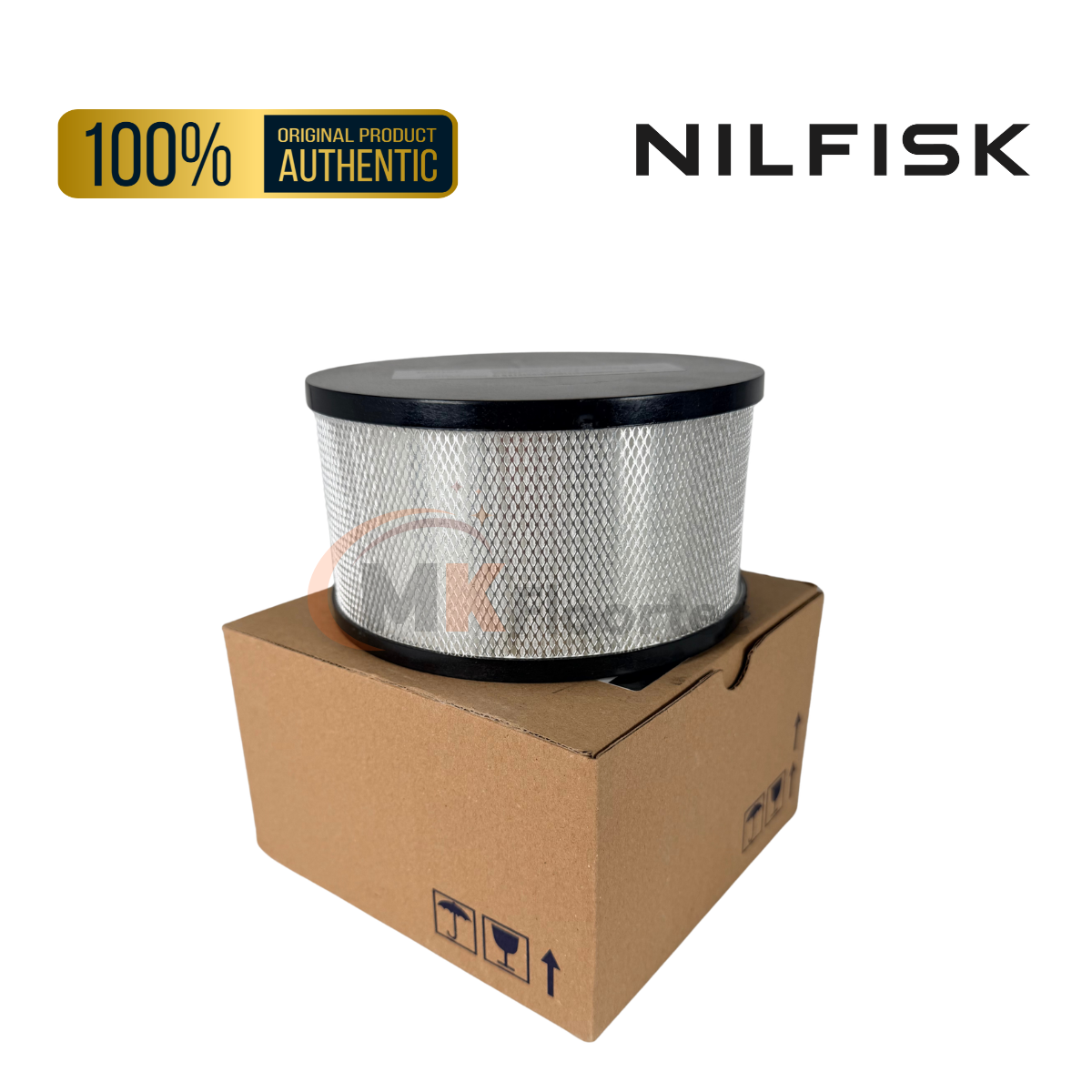 Nilfisk 107413555 H-Class HEPA Filter Element 140x75