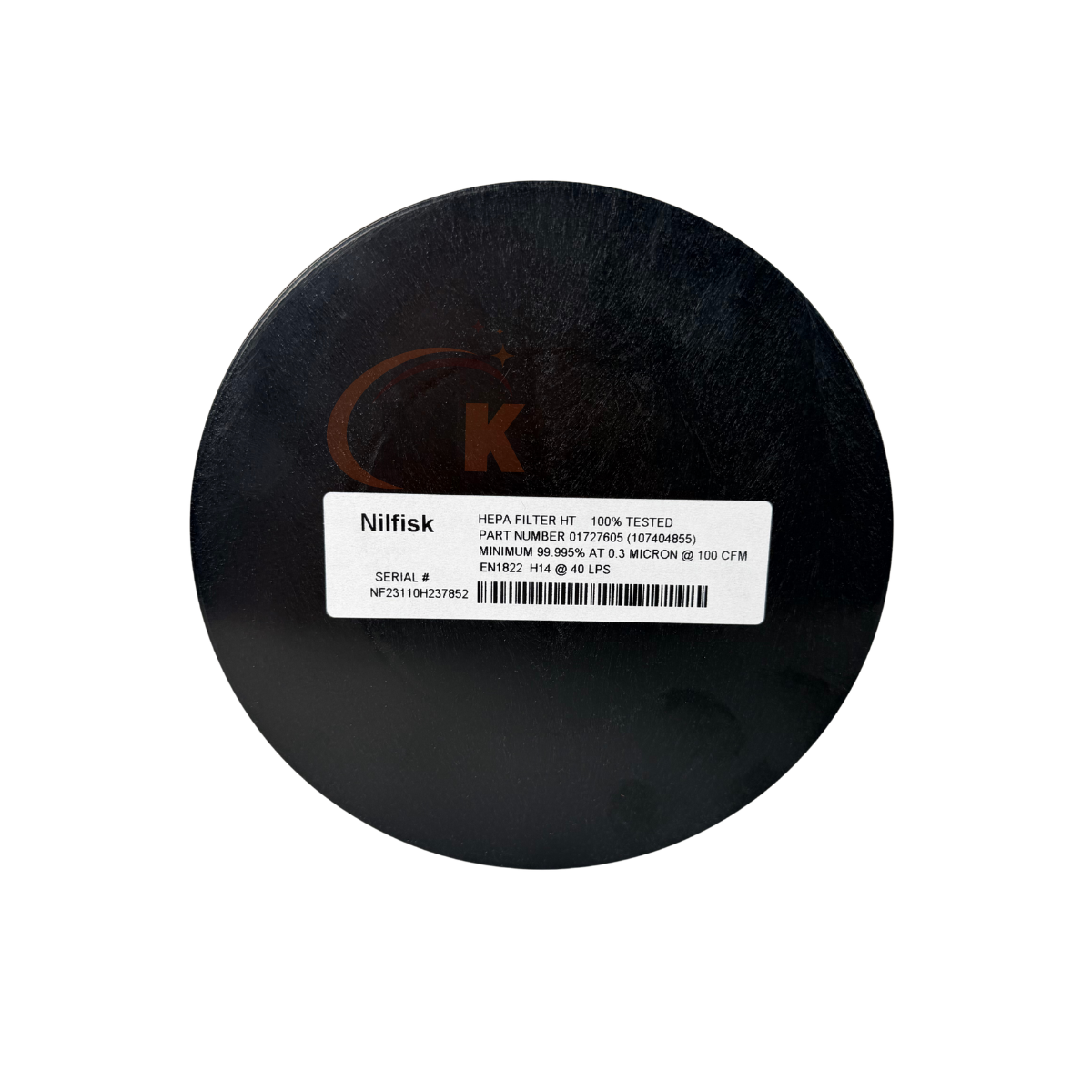 Nilfisk 107413555 H-Class HEPA Filter Element 140x75