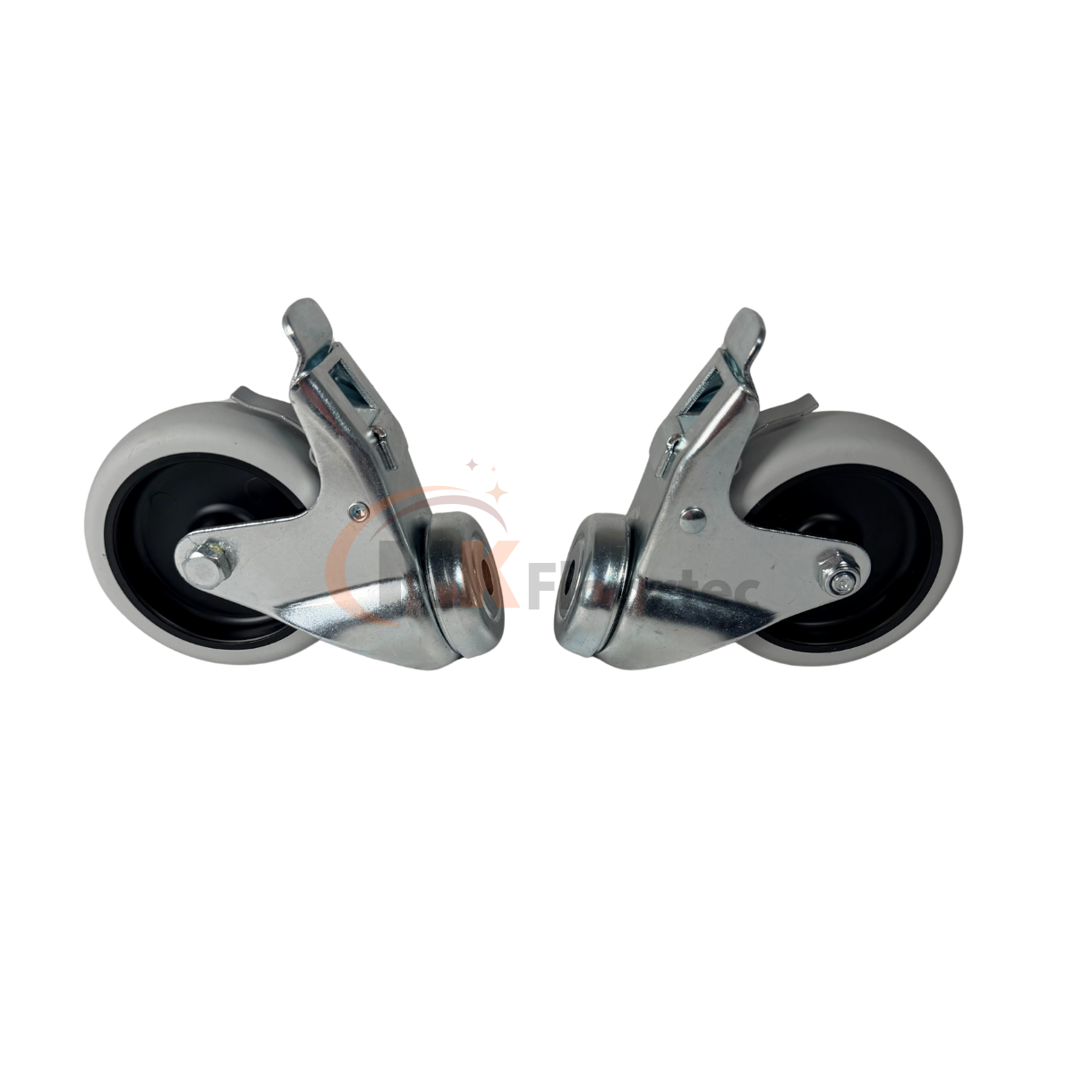 Nilfisk 107417120 Front Castor Wheel D75 Set with Brake (2 Pcs) for ATTIX 33, 44#7