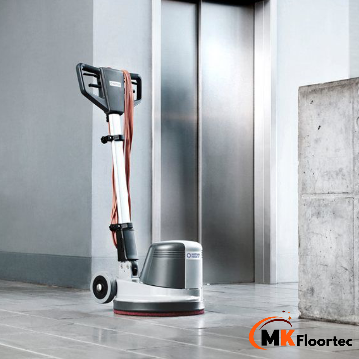 Nilfisk FM400 D Floor Scrubber - Dual Speed Industrial Rotary Machine
