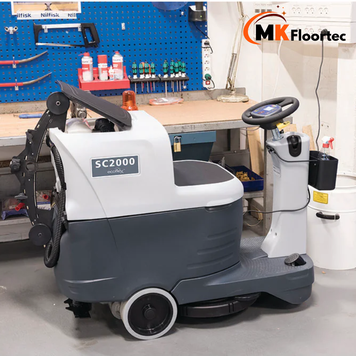 Nilfisk SC2000 Industrial Micro Ride On Floor Scrubber Dryer