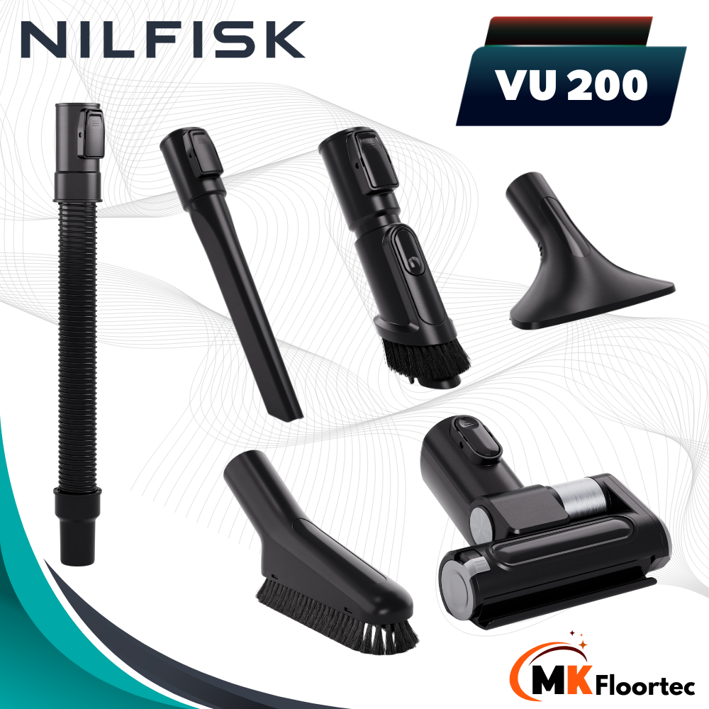 Nilfisk VU200 Cordless Stick Vacuum Cleaner 128390175 tools attachments
