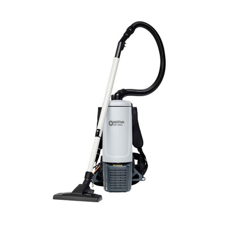 Nilfisk GD5 back pack vacuum cleaner rucksack vac with HEPA filter