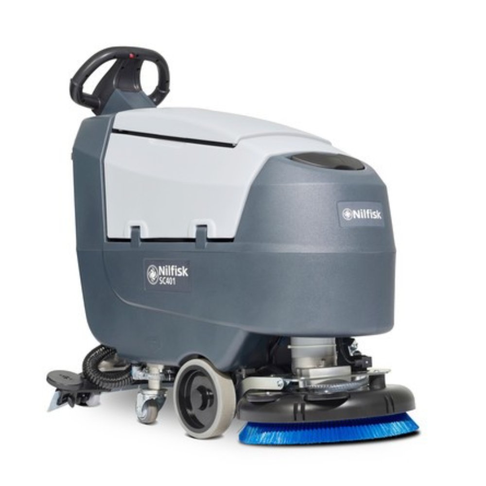 Nilfisk SC401 professional scrubber dryer battery powered floor cleaning machine