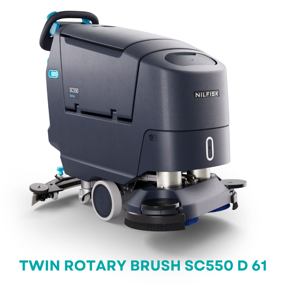 Nilfisk SC550 Scrubber Dryer Battery Powered Cordless Floor Cleaning Machine - M.K. Floortec Services Ltd