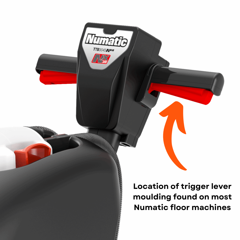 Handle lever replacement for Numatic floor cleaning machines and scrubber dryers 903547