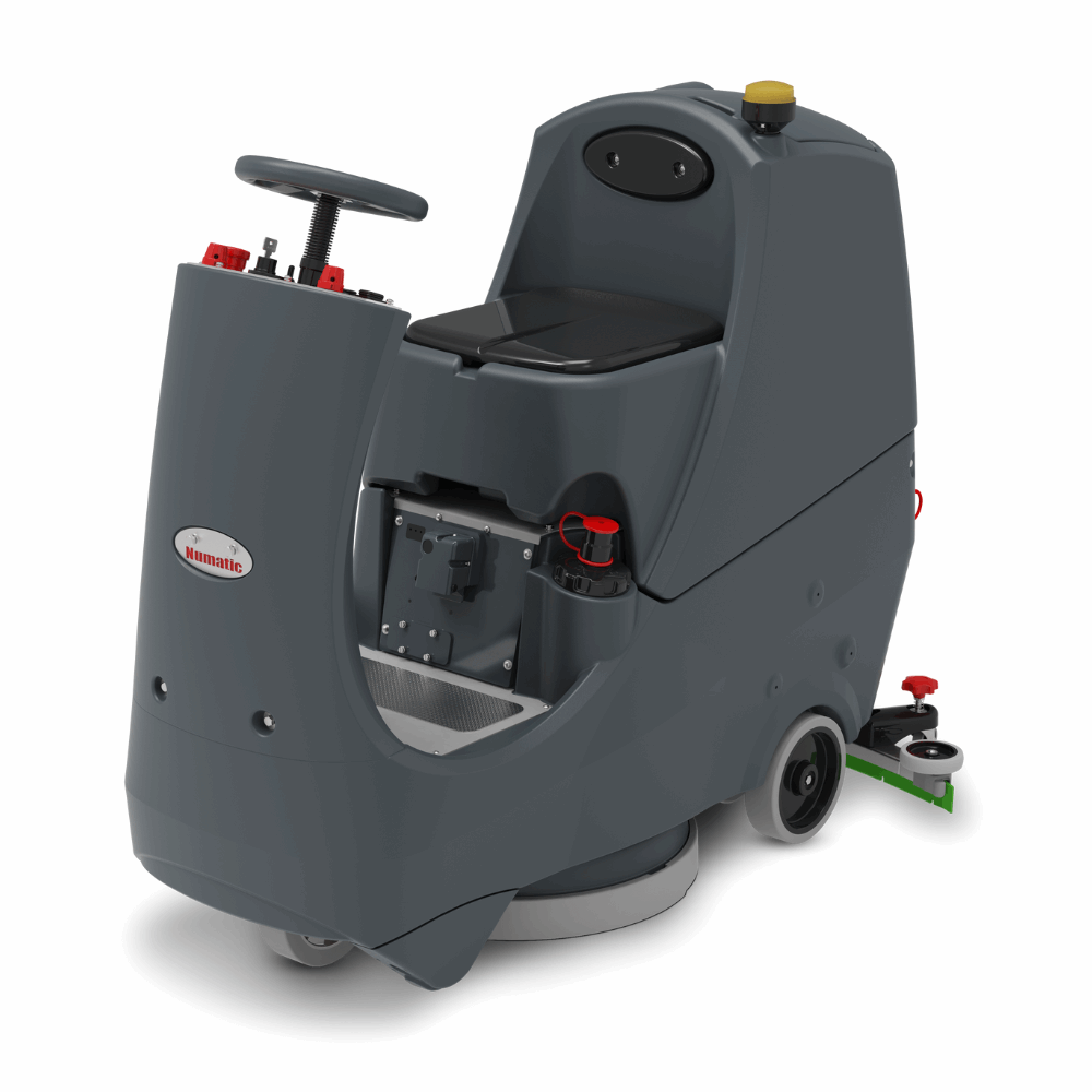 Numatic CRL8055 ride on scrubber dryer floor cleaning machine for large areas