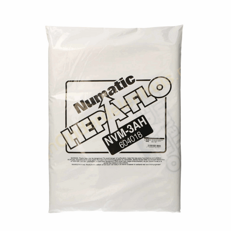 Numatic NVM-3AH HepaFlo vacuum cleaner dust bags, 10-pack, suitable for 470 models, ensuring effective dust management.