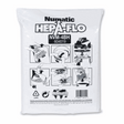 Pack of 10 genuine Numatic NVM-4BH HepaFlo vacuum cleaner dust bags for WV, HZ 750 & 900 models.