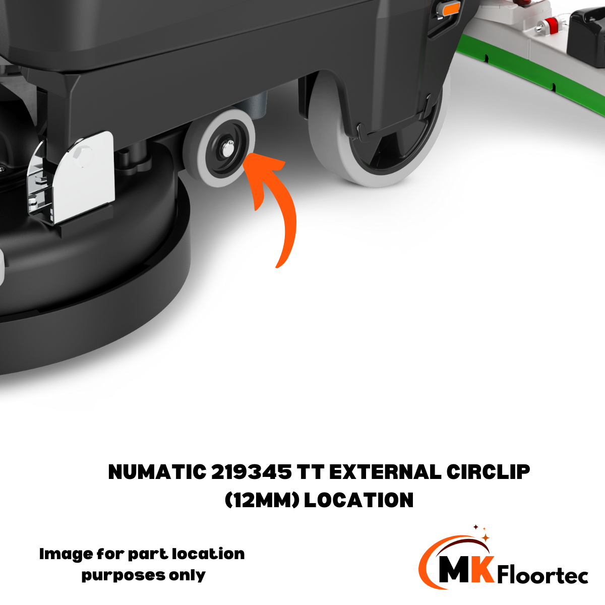 Numatic 219345 TT External Circlip (12mm)