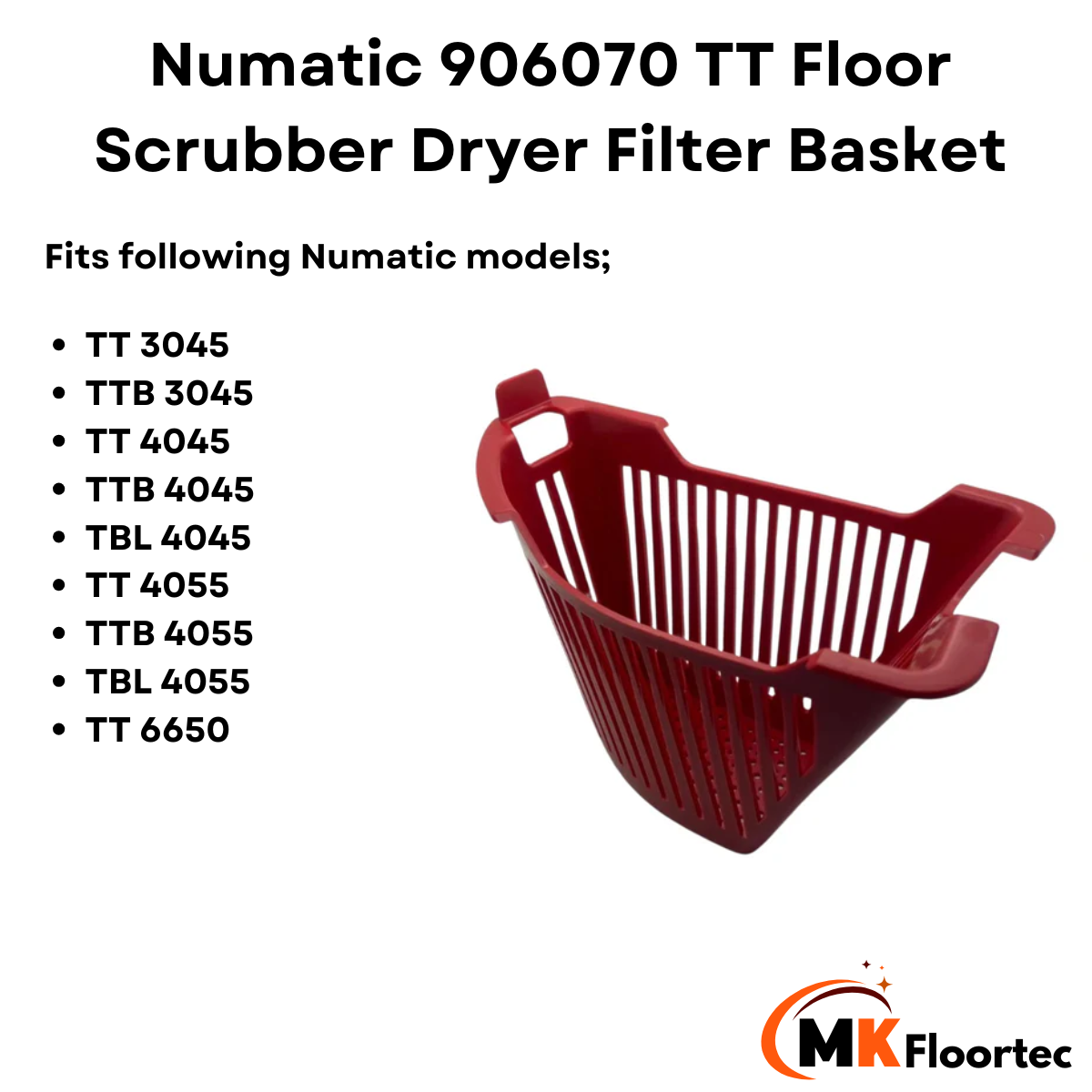 Numatic 906070 TT Floor Scrubber Dryer Filter Basket