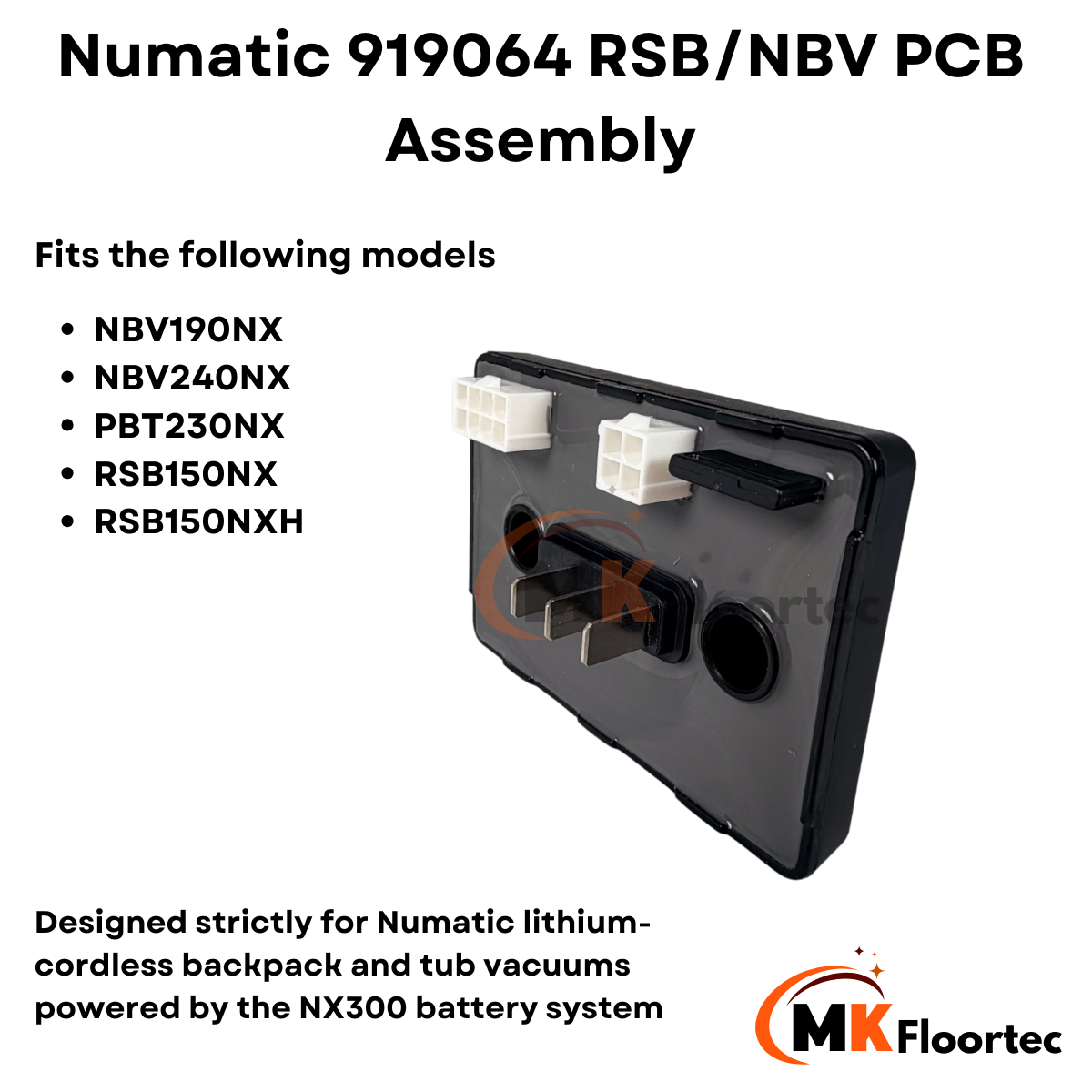 Numatic 919064 RSB/NBV PCB Assembly