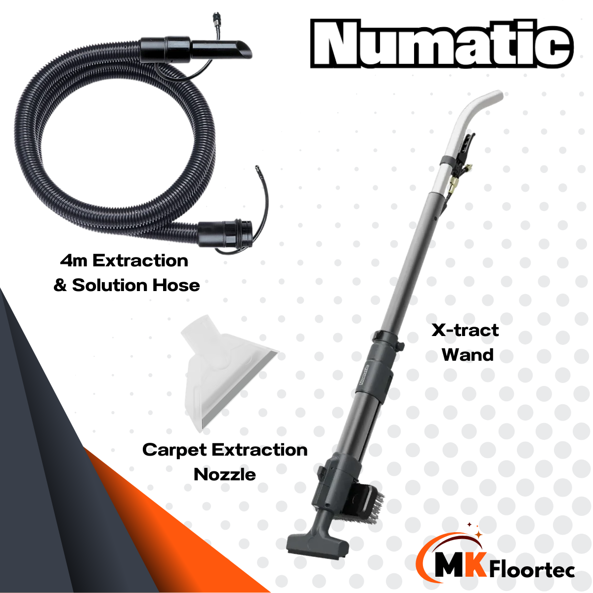 Numatic CTB370NX Commercial Cordless Carpet Extraction & Hard Floor Vacuum Cleaner