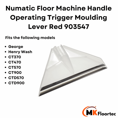 Numatic 903547 carpet cleaner fishtail liquid floor extraction nozzle