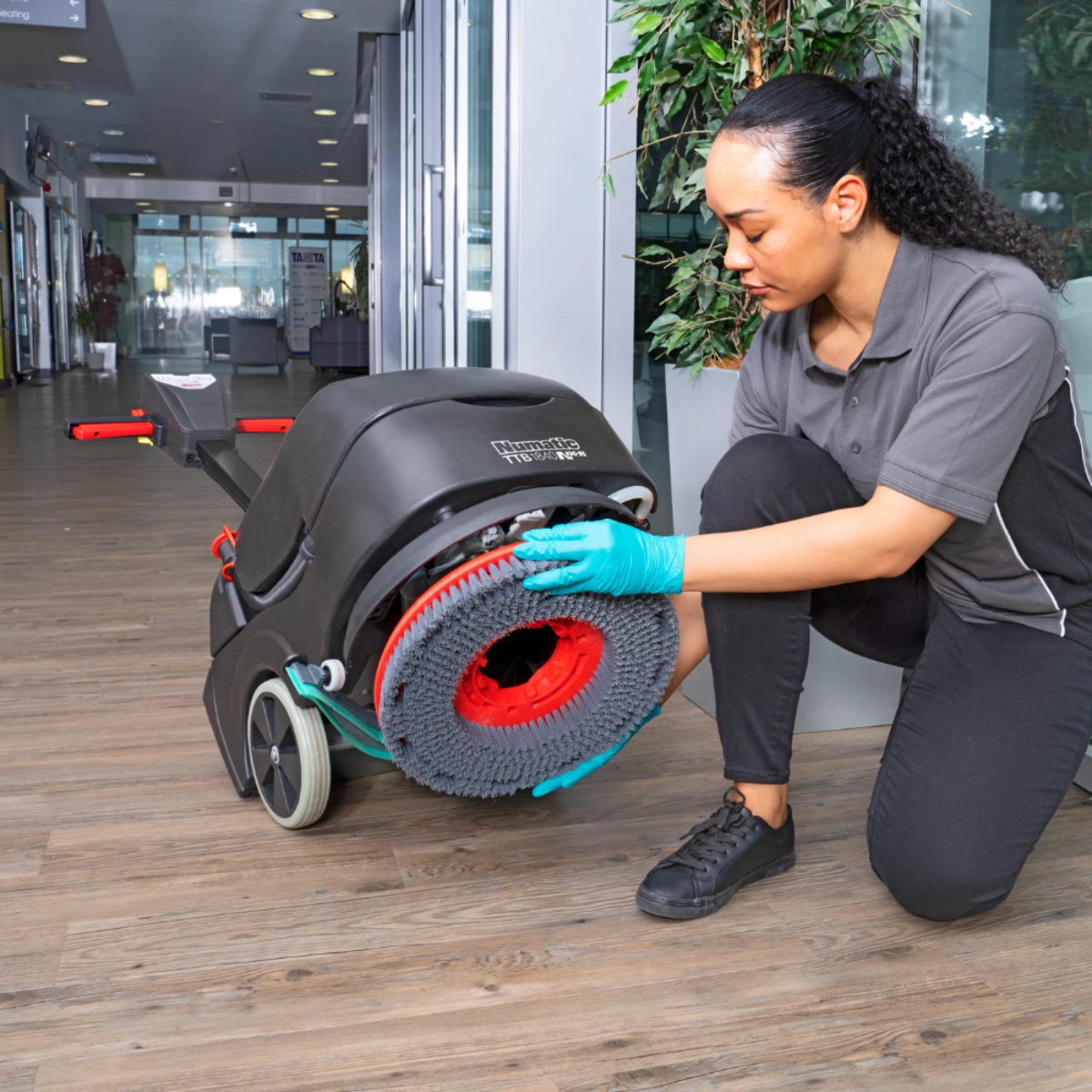 Numatic TTB1840NX-R Floor Scrubber Dryer - Battery Powered