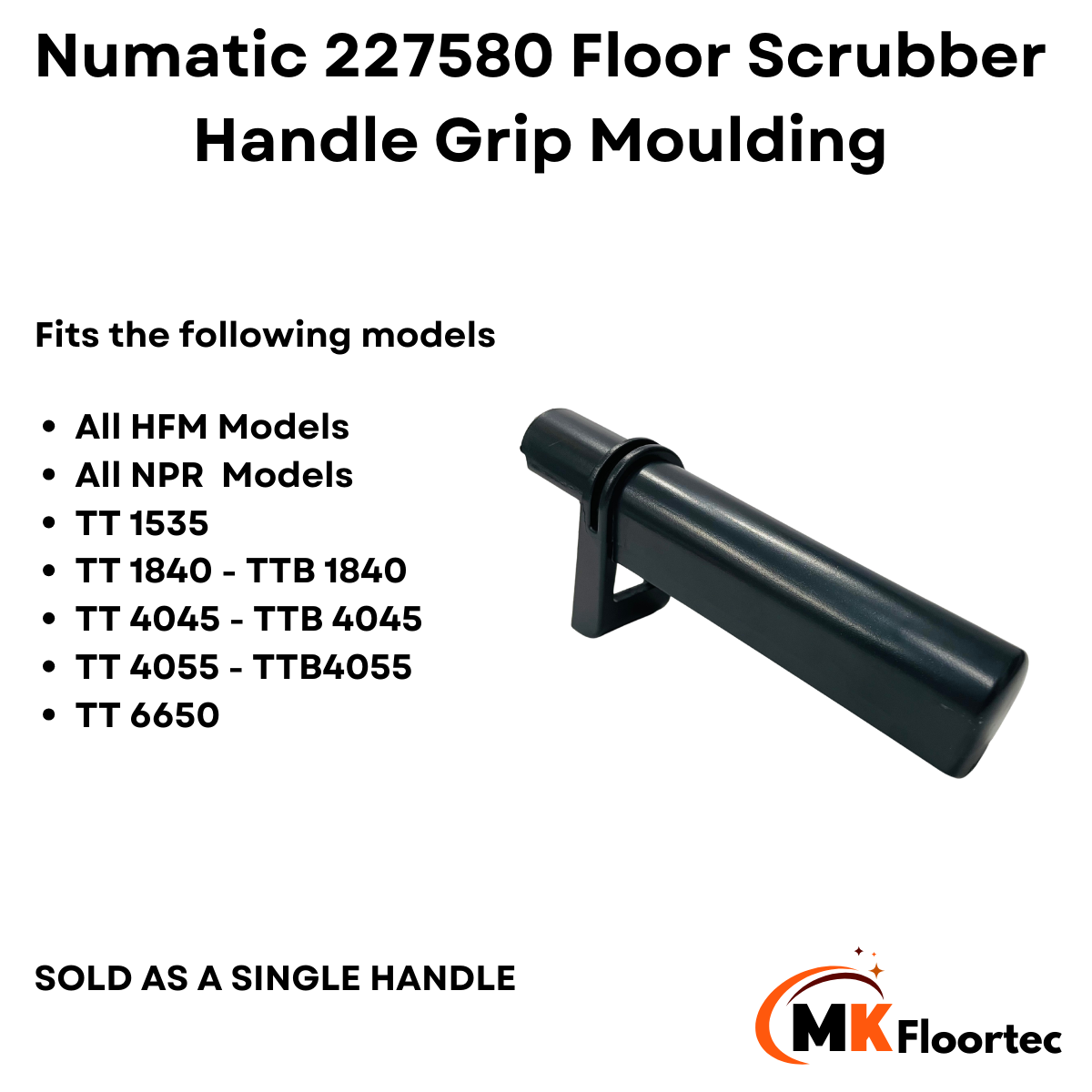 Numatic 227580 Floor Scrubber Handle Grip Moulding