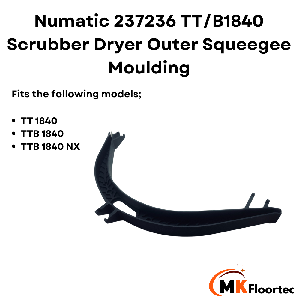 Numatic 237236 Outer Squeegee Moulding - TT 1840 Scrubber Dryer