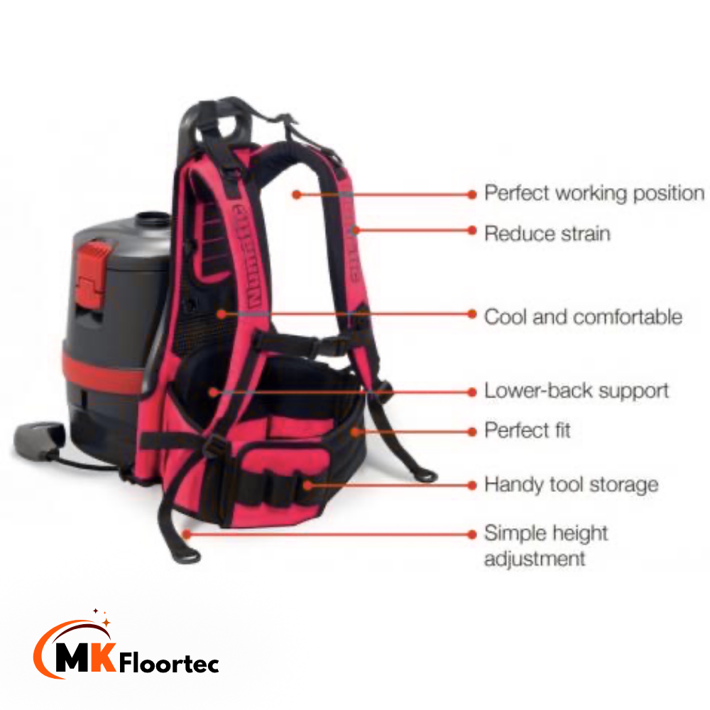 Numatic RSV150H Back Pack Vacuum Cleaner - Hepa H13