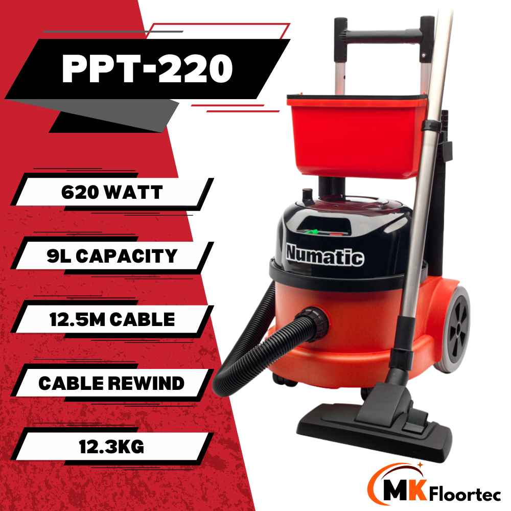 Numatic PPT220 ProVac Commercial Dry Trolley Vacuum Cleaner