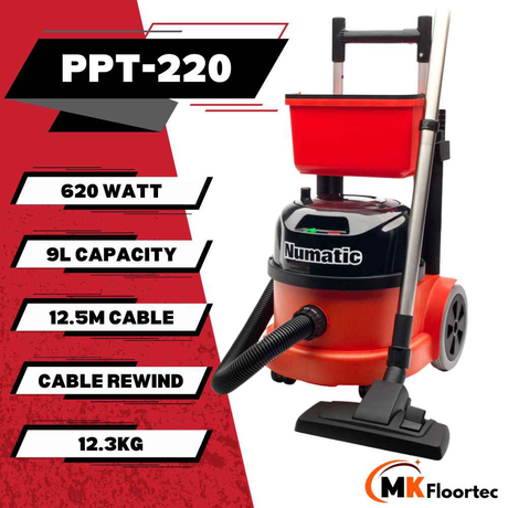 Numatic PPT220 ProVac Commercial Dry Trolley Vacuum Cleaner