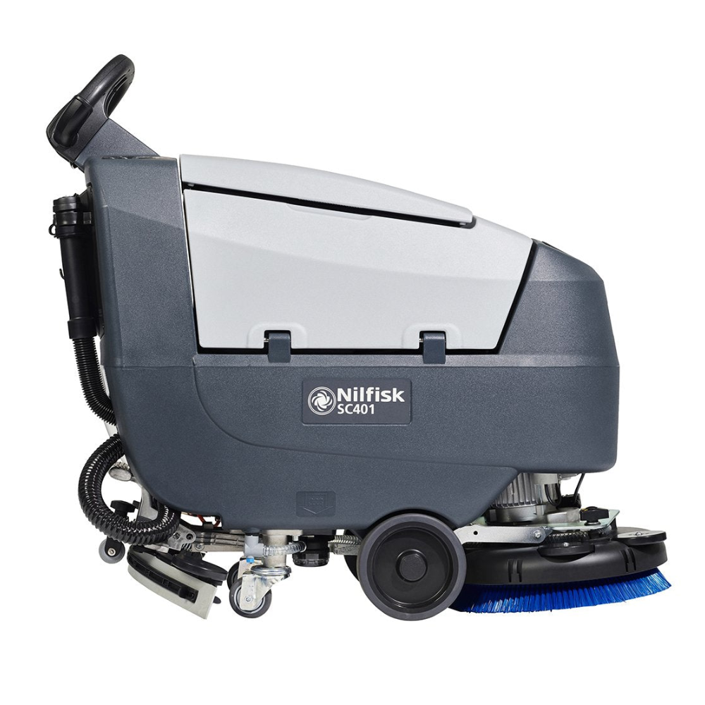 Nilfisk SC401 cordless compact industrial scrubber dryer