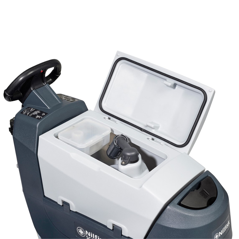 Nilfisk SC401 scrubber dryer with 30-litre tank capacity