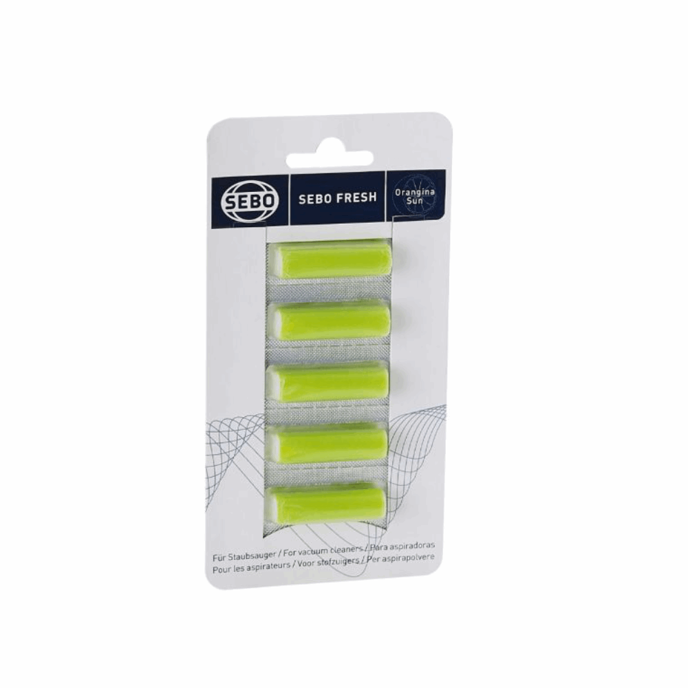 Sebo Orangina Sun vacuum cleaner capsules 0496 release a fresh, uplifting aroma while you clean your home.