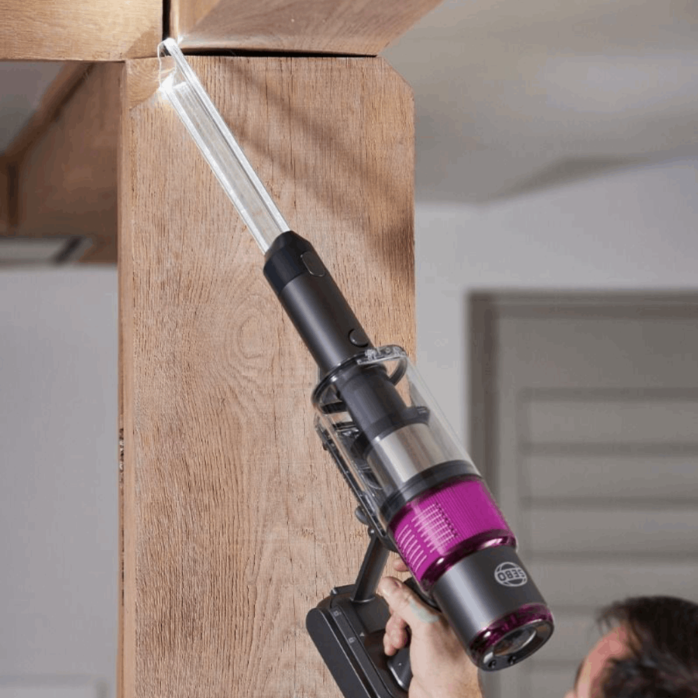 The SEBO BALANCE A1 MAGENTA is a stylish, lightweight cordless vacuum cleaner designed for powerful performance
