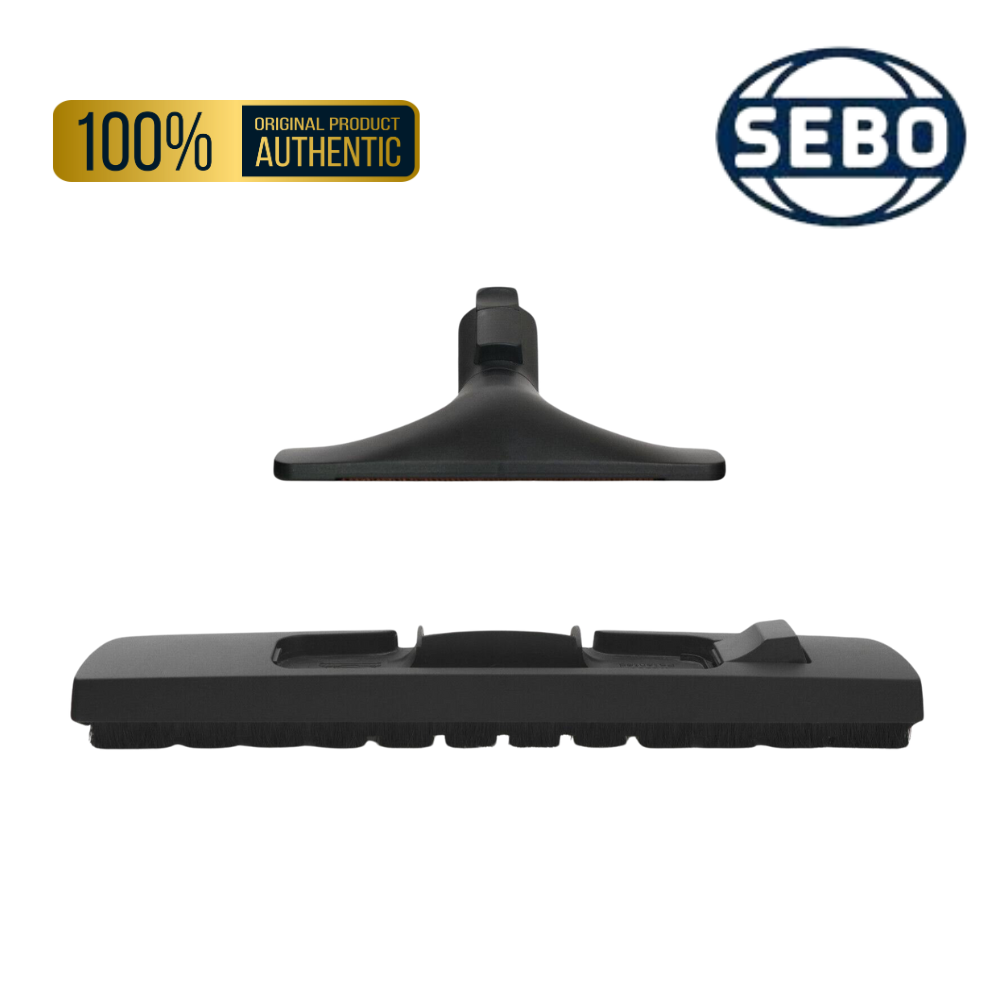 SEBO 8368GS Twin Care extra-wide hard floor brush with integrated 20cm upholstery nozzle for wood and laminate floors.