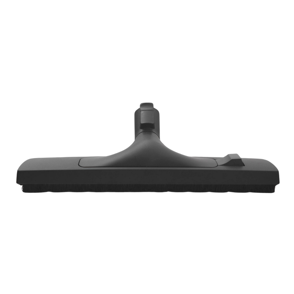 Extra-wide 37cm SEBO 8368GS Twin Care hard floor brush with a detachable 20cm upholstery nozzle, compatible with SEBO vacuums.