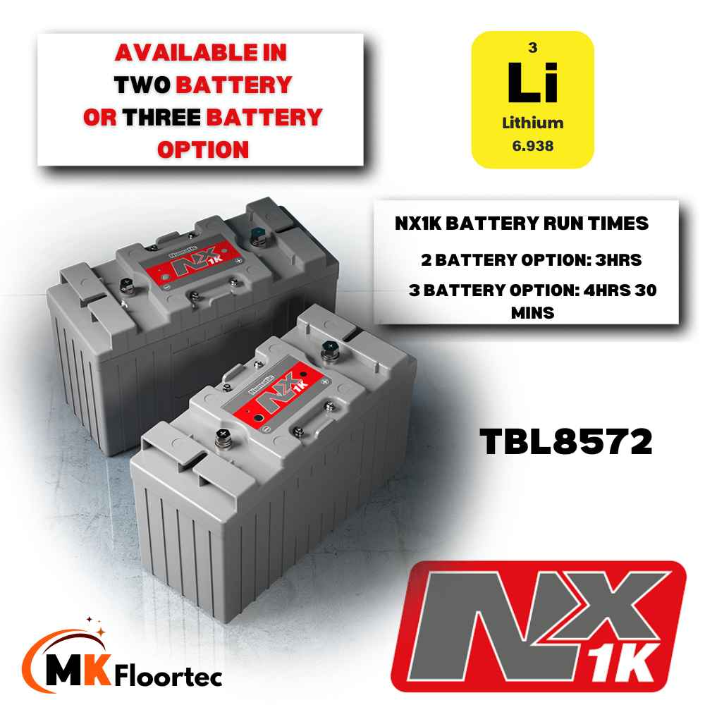 Numatic TBL8572 TwinTec Lithium Battery Scrubber Dryer