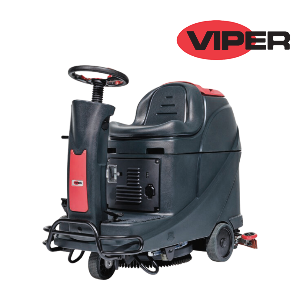Viper AS530R Micro Ride On Battery Powered Scrubber Dryer - M.K. Floortec Services Ltd