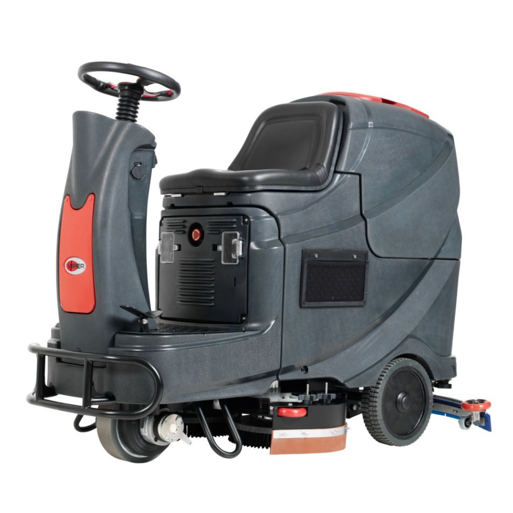 Viper AS710R Ride On Battery Powered Scrubber Dryer - M.K. Floortec Services Ltd