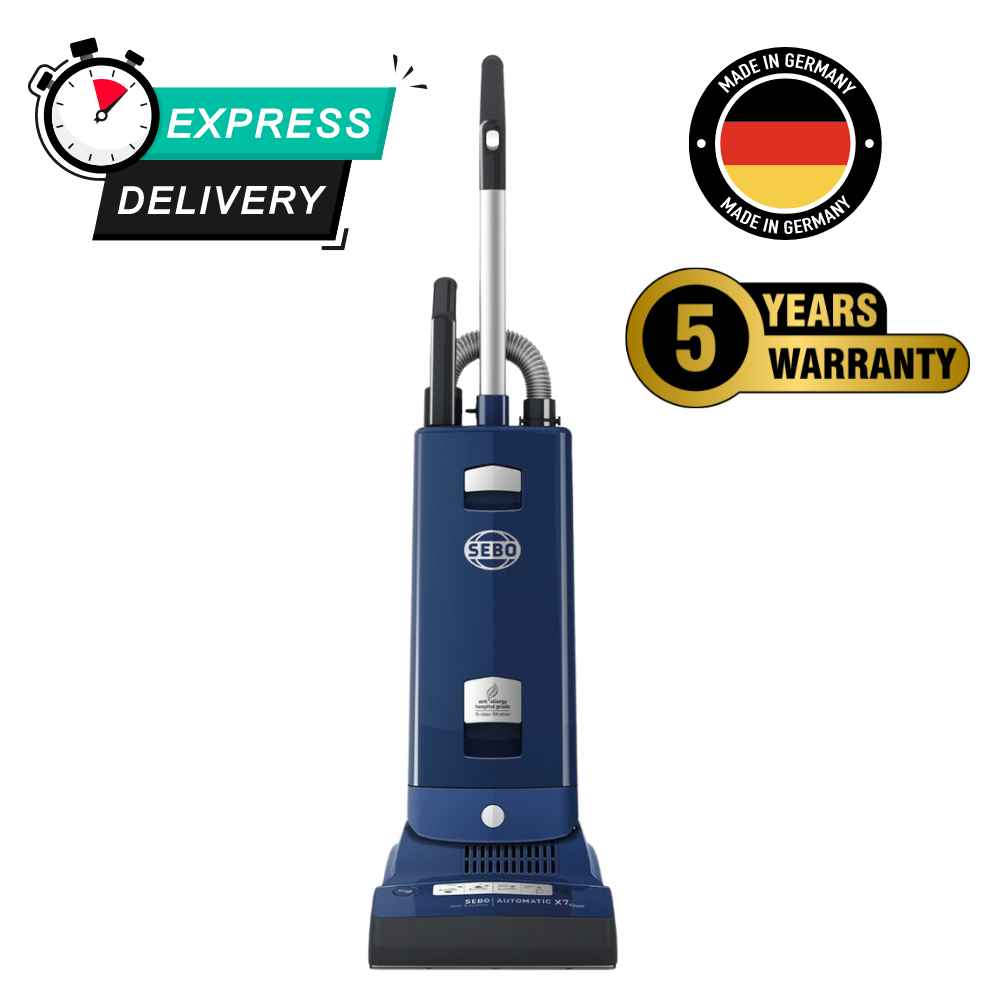 SEBO Automatic X7 Extra ePower Blue Upright Vacuum Cleaner 91506GB